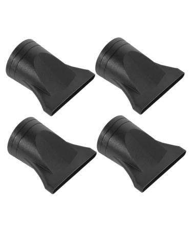 Beatifufu 4pcs Hair Dryer Accessories Narrow Concentrator Attachment Hairdryer Narrow Nozzle Plastic Black