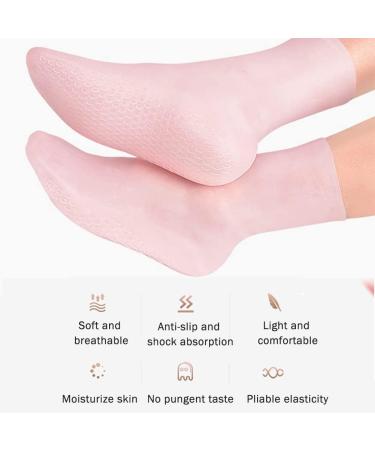 Socks Moisturizing Socks Washable Reusable Soft Gel Socks Deep Moisturizing Women Foot Spa Pedicure Socks Socks for Repairing Cracked Heel Dry Feet Softening Calluses Rough Skin(Size:S) - Buy Online on GoSupps.com