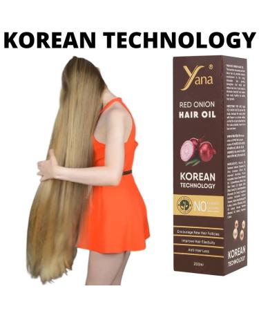 Yana Red Onion Hair Oil for Hair Fall Control | Korean Technology | Buy Internationally - Buy Online on GoSupps.com