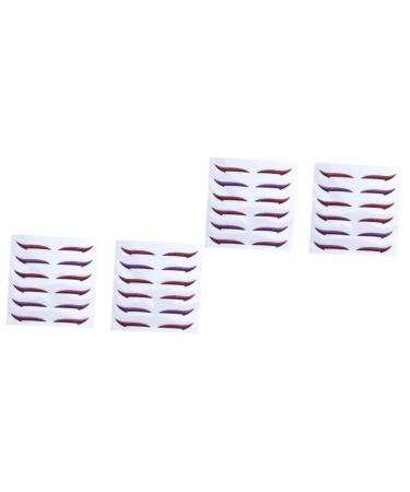 Didiseaon 24 Pairs Glitter Eyeliner Cosmetic Sticker Eye Gel Woman