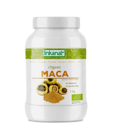 INKANAT Maca powder 1 kg natural superfood invigorating and nourishing 1 kg Paquete de 1