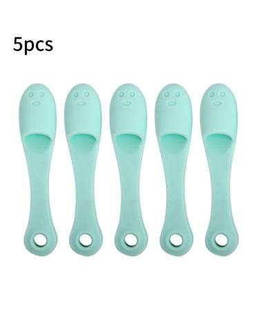 Silicone Nose Brush Face Scrubber - 5PCS Manual Blackhead Remover & Exfoliator Tool for Pore Cleansing | Ideal Skin Care Solution - Buy Online on GoSupps.com