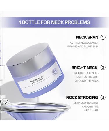 Neck Firming Cream - Tighten Lift & Hydrate | Anti-Aging Neck Cream for Wrinkles & Sagging Skin - 1.7 Fl Oz - Buy Online on GoSupps.com