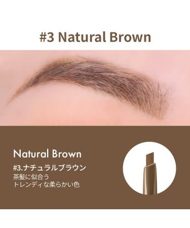 Too Cool for School Artclass Brow Designing Pencil 3 Natural Brown - Define and Shape Your Brows with Precision - Buy Online on GoSupps.com