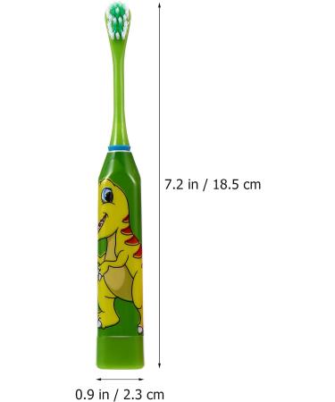 Kids Automatic Soft Toothbrush Set | Gentle Cartoon Whitening Heads | Suitable for Toddler | Vibrating & Sensitive | Assorted Colors | 18.5X2.3X2.3cm - Buy Online on GoSupps.com