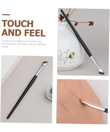 POPETPOP 2pcs Eyebrow Brush Angled Eyeliner Brush Angled Eye Shadow Brush Angled Brush Miss Flat Head Sickle - Buy Online on GoSupps.com