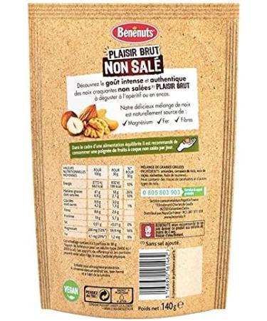 BENENUTS Unsalted Raw Pleasure Nut Mix 140 g Pack of 3 Special Offer - Buy Online on GoSupps.com