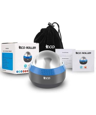 iECO Cryosphere Cold Massage Roller Ball - Myofascial Release & Trigger Point Therapy for Muscle Knots - Deep Tissue Ice Massager in Gray+Blue - Buy Online on GoSupps.com
