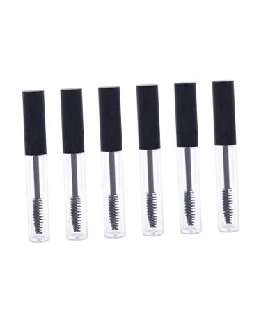 Didiseaon 6pcs Lip Gloss Eyelashes Vial Tube Bottle Empty Eyelashes Bottle Mascara Growth Fluid Pack Travel medium As Shown