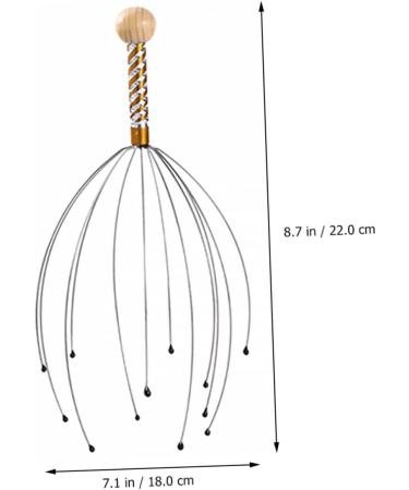 Buy Minkissy 12-Piece Massage Device Set | Scalp & Shampoo Scrubber Tool for Ultimate Relaxation | Manual Hair Crubber & Steel-Wood Massage Tools | International Shipping Available - Buy Online on GoSupps.com