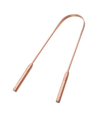 Tongue scraper made of copper tongue coating cleaner made of stainless steel tongue cleaner bretting cleaning tool with travel bag reduced bad breath for oral care
