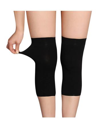 JUMISEE Compression Knee Sleeve for Men & Women - Cotton Knee Brace for Running Arthritis Pain Relief & Leg Support - Large Black - Buy Online on GoSupps.com