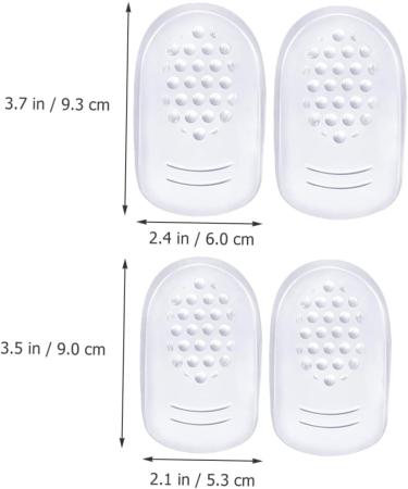 FRCOLOR 8 Pairs Self-Adhesive Gel Heel Pads - Comfortable Non-Skid Silicone Inserts for Women s High Heels - Buy Online on GoSupps.com