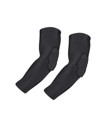 TUOY Kids Youth Elbow Pads Padded Compression Arm Sleeve for Football Basketball Baseball Soccer Protector Gear (1 Pair) Elbow Pads YS