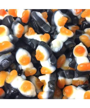 Penguin Shaped Sweets - 1kg Bag - Jelly Penguins Fruity Foam Gummy Novelty Sweets - Gluten Free - Halal (Beef Gelatine)Dairy Free