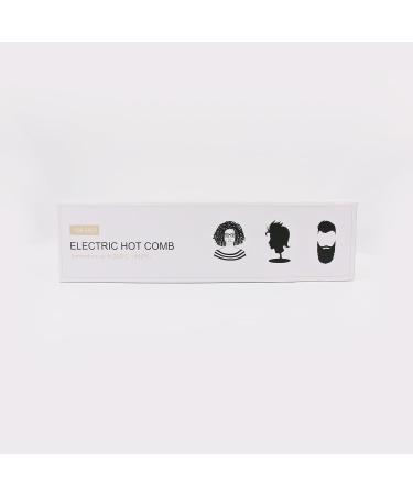 80 C-230 C Hot Comb for Afro Hair & Lace Wigs | Janelove Ceramic Smoothing Brush with HD LCD Display | Quick Heating Beard Comb for Men - Buy Online on GoSupps.com