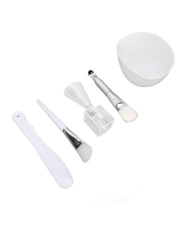 5 in 1 DIY Facial Mask Tool Set | Mixing Bowl Silicone Brush & More - Perfect for Home Spa & Skincare - Buy Online on GoSupps.com