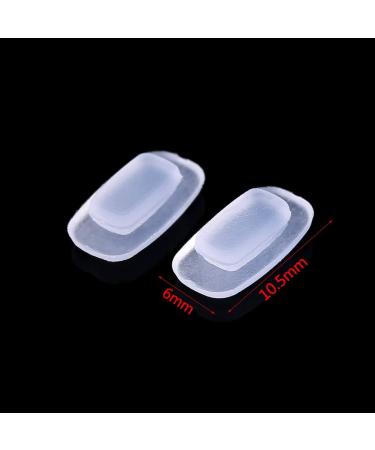 Soft Matte Silicone Nose Pads - Square Shape 5 Pairs for Comfortable Eyewear | International Shipping - Buy Online on GoSupps.com