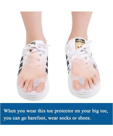 Hoogoo Bunion Toe Corrector Pads 8Pcs - Toe Separator and Spreader for Overlapping Toes - Gel Bunion Cushions for Women and Men - Buy Online on GoSupps.com