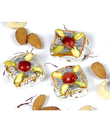 Ghasitaram Gifts Indian Sweets - Kesar Squares (200 Gms) (200gms)