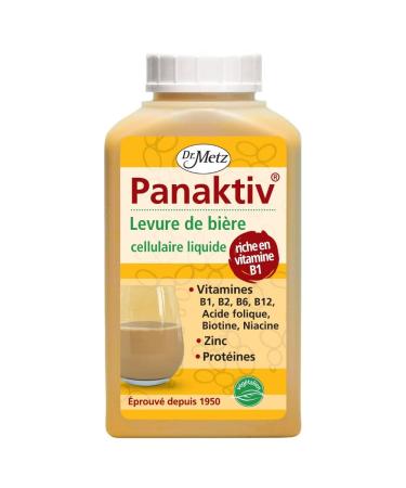 Panaktiv - liquid brewer's yeast 500 ml vitamins B1 B2 B6 B12 folic acid biotin niacin potassium zinc quality since 1950