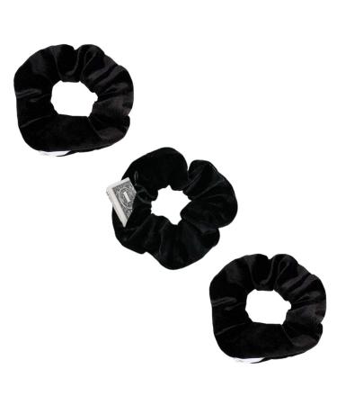 BSEKT Zipper Scrunchies  Pocket Scrunchie  SECRET & HIDDEN  Velvet Hair Ties Bracelet  Compatible with Apple AirPods 2 & 1  Key Money Chapstick Storage Bag  Elastics Hair Band (Black 3PCS)