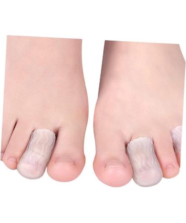 HEALEEP 4 Pairs Adjustable Ingrown Toenail Protectors - Silicone Toe Sleeves for Toe Separation and Corn Relief - Buy Online on GoSupps.com