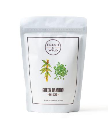 Fresh & Wild | Short-Grain Green Jade Bamboo Rice Infused with Fresh Bamboo Juice | Healthy Grains | 1 lb | Chef-inspired Ingredients - Buy Online on GoSupps.com