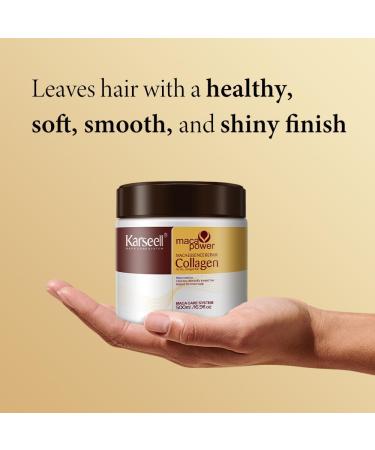 Karseell Collagen Hair Mask 500ml Deeply Repairing Argan Oil Collagen Hair Mask for Dry Damaged Hair - Buy Online on GoSupps.com