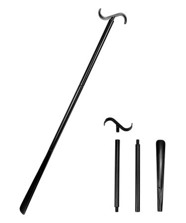 QWORK Shoe Horn with Long Handle 88 cm / 35 inches for Socks Shoes Pants and Tops