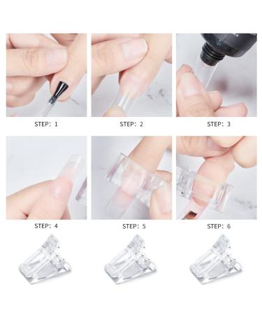 12-Piece Polygel Nail Clip Set | Nail Tips Clips for Perfect Poly Gel Nail Extensions - Buy Online on GoSupps.com