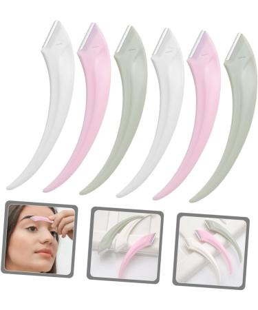 Buy Minkissy 6-Piece Meniscus Anti-Scratch Eyebrow Trimmer Set - Stainless Steel Face Razors for Women | Perfect Dermaplaning & Eyebrow Grooming | International Shipping Available - Buy Online on GoSupps.com