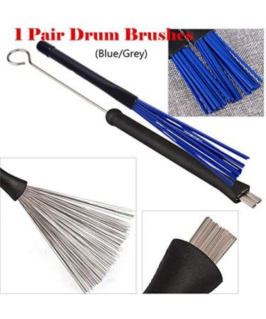 Pair Drum Dust Brush Rubber Handles Percussion Brush Retractable Jazz Brush Sticks Drums Electronic Drumsticks Hand Grips Wire Folk Drums Custom Roller Snare Child - Buy Online on GoSupps.com