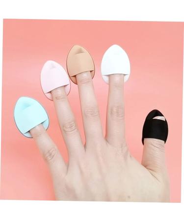 FRCOLOR Mini Finger Puff Makeup Sponges - 45 Pcs Hydrophilic Powder Puffs in Assorted Colors for Flawless Application - Buy Online on GoSupps.com