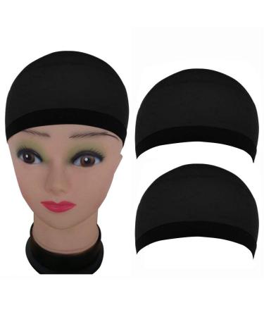 Buy Batt Shortage 2 Pack Wig Caps | Unisex Hair Mesh Caps for Men & Women | Stretchy Elastic Wig Nets - Black (10x5x2cm) - Buy Online on GoSupps.com