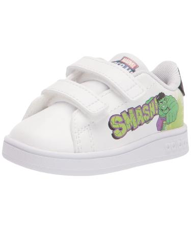 adidas Boy's Unisex Kids Advantage Cf I Sneaker Child 3 UK Child White White Black
