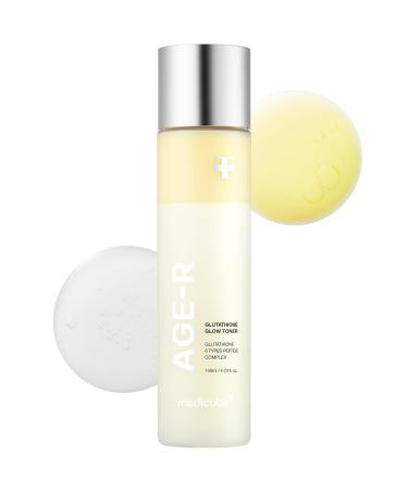 medicube Age-R Glutathione Glow Milky Toner Low-Irritation Double Layer Toner for Glass Glow Skin with Peptide Even Skin Tone Radiance Hydration Korean Skincare