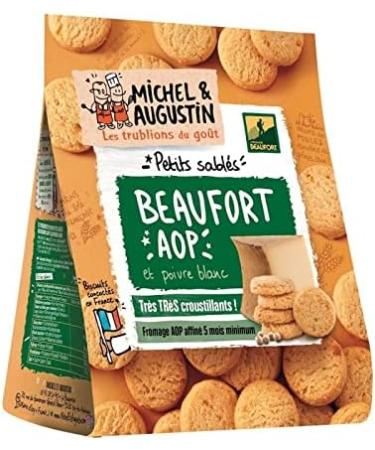  G n rique MICHEL ET AUGUSTIN - Beaufort & Black Pepper Appetizer Shortbread 100g - Savory biscuits for appetizers - Pack of 4 - Buy Online on GoSupps.com