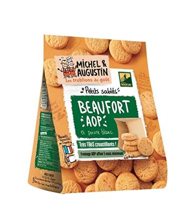 G n rique MICHEL ET AUGUSTIN - Beaufort & Black Pepper Appetizer Shortbread 100g - Savory biscuits for appetizers - Pack of 4
