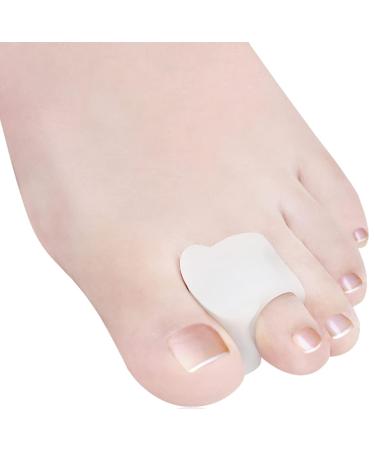 4-Pack White Gel Toe Separators & Stretchers | Comfortable Silicone Protectors for Overlapping & Hammer Toes - Buy Online on GoSupps.com