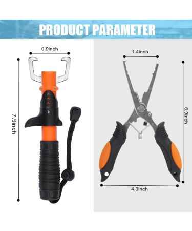 CASAVIDA Fishing Pliers with Fish Gripper & Hook Remover Set - Multi-Function Tools with Scissors & Sheath for Fly Fishing - Ideal Gifts for Fishermen - Buy Online on GoSupps.com