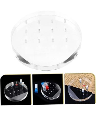 Ipetboom Grinding Head Display Stand Nail Drill Bit Display Rack Nail Drill Bit Rack Cross Nail Charm White Nail Polish Nail Polishing Heads Stand Acrylic Eyebrow Pencil Manicure - Buy Online on GoSupps.com