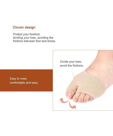 Half Toe Sleeve Metatarsal Pads for Ball of Foot Pain 4 Piece Gel Forefoot Cushion Insole Support Wrap Pad Help Relief Diabetic Feet Morton's Neuroma Callus Blisters Bunion for Men Women - Buy Online on GoSupps.com
