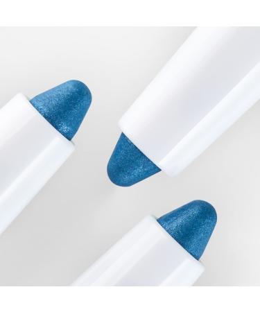 Cosline Kajal & Eyeliner No. 111 - Iceblue (Metal Blue) Waterproof Pigmented Vegan Soft Application - Quality Made in Germany | Shop Internationally - Buy Online on GoSupps.com