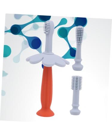 Healvian Infant Toothbrush - Silicone Children's Tooth Cleaning Tool (Light Blue) - 1 Pack Mund Care Brush - Buy Online on GoSupps.com