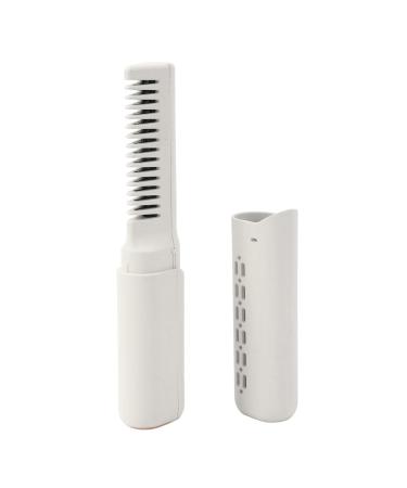 VGEBY Straightening Brush 2 in 1 Portable Straightening Brush 3 Adjustable Temperature Anti Scald Type C Cordless Hair Straightener Rechargeable Mini Hair Straightener for All Hair Khaki
