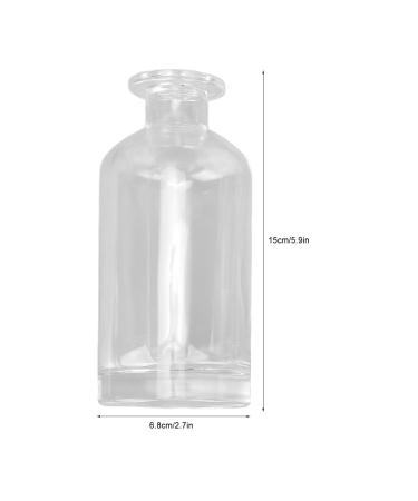 Glass Mouthwash Dispenser - 350ml Multi-Purpose Bottle for Bathroom & Kitchen | Olive Oil & Vinegar Pourer - Buy Online on GoSupps.com