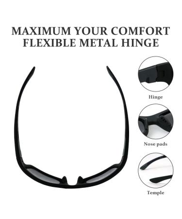 Uraqt Polarized Sports Glasses - Lightweight UV 400 Protection Sunglasses for Men & Women | Ideal for Cycling Fishing & Golf - Buy Online on GoSupps.com