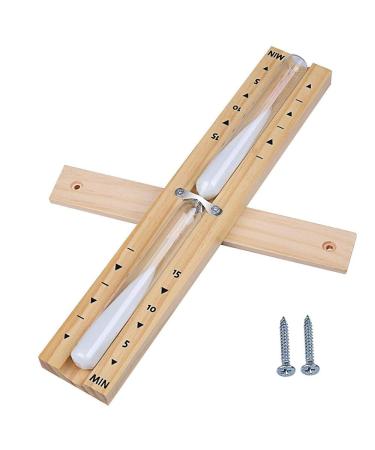 Sauna hourglass 15 minutes of wood saunahr white sauna watch with rotating hourglass sauna accessories time measurement unit heat -resistant wall assembly