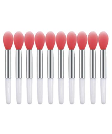 Silicone Lip Brushes Mini Lip Scrub Brush Reusable Lip Balm Applicators For Lip Care Lip Mask Applicator Lip Balm Applicator Lip Brushes Makeup Lipstick Brush 10PCS